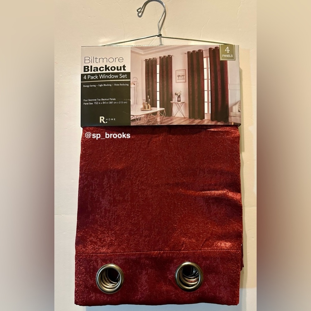 🎁4PCS Biltmore Blackout Window Curtains - 152” x 84” - Grommet Top Panels